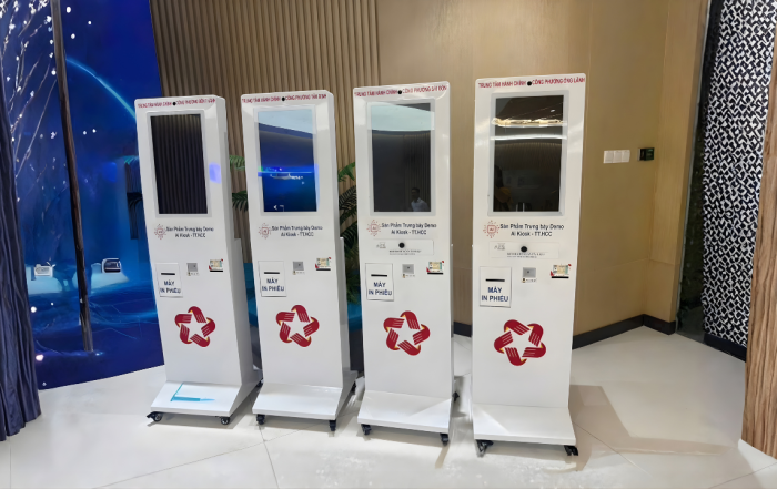 AI Self Kiosk With Opticon Scanner Q-250