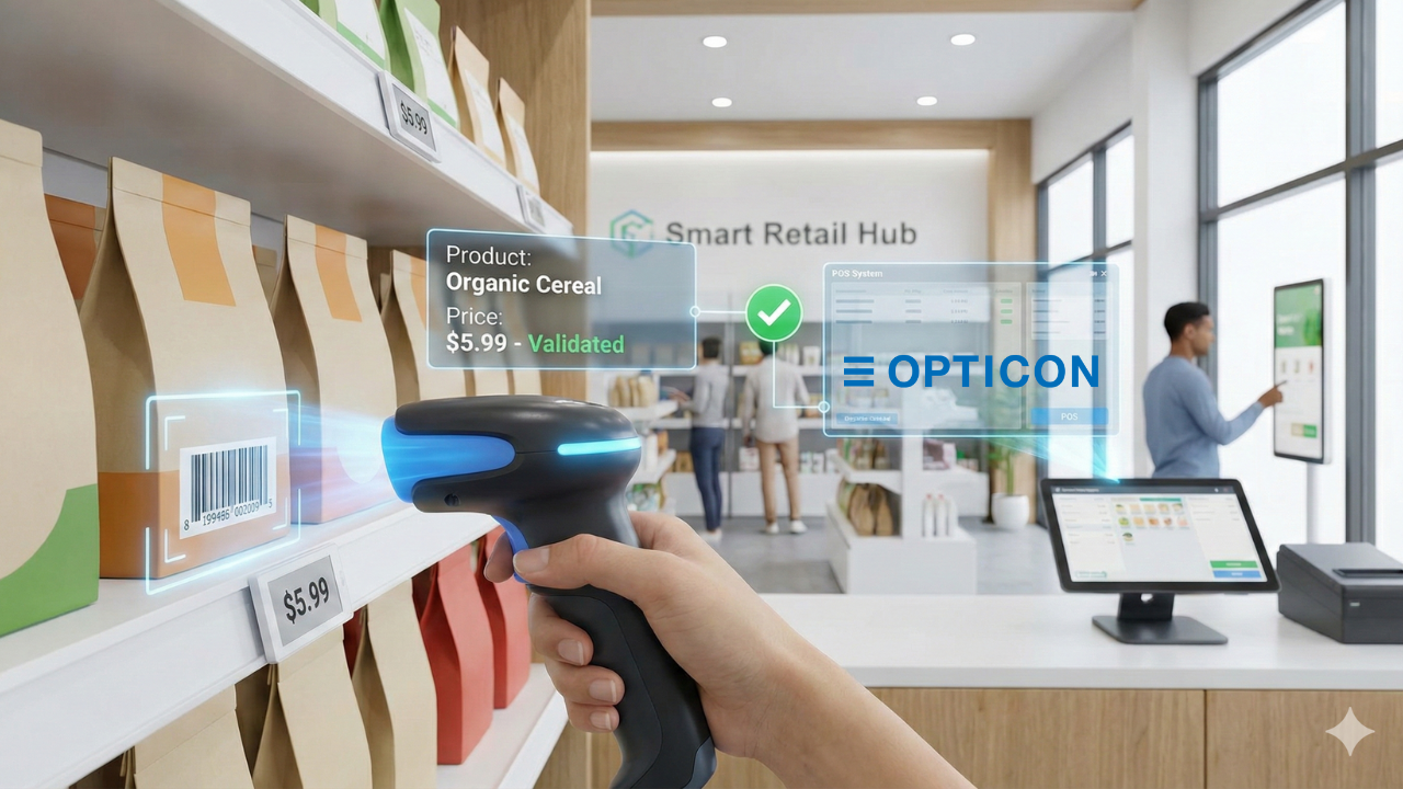 Máy quét mã vạch AI thế hệ mới – “Game changer” cho cửa hàng thông minh