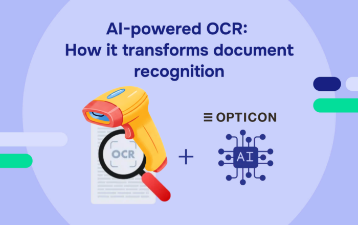 Máy quét mã vạch AI – Đọc – Nhận biết – Xác nhận Chữ In Trên Tem Nhãn Tài liệu