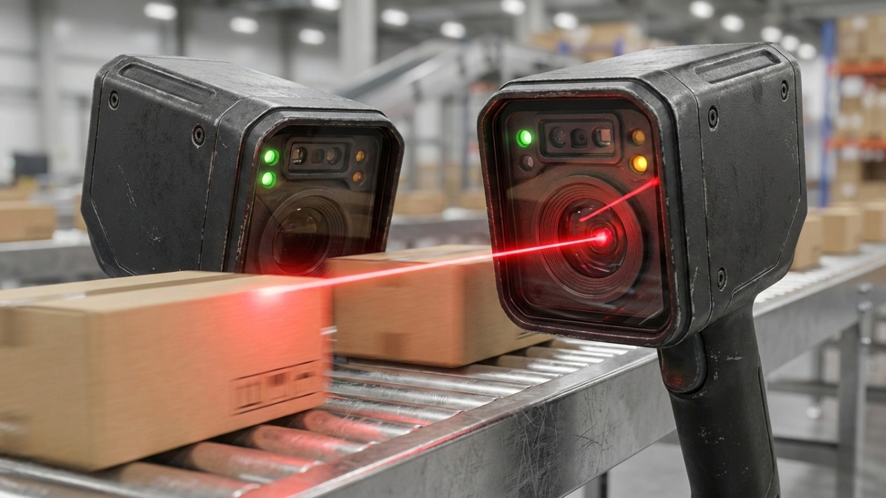 Barcode scanner cho kho tự động