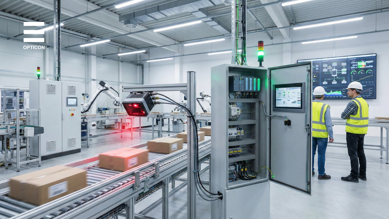 Máy quét mã vạch đồng bộ với SCADA_ MES