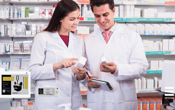 Quản lý nhà thuốc hiệu quả hơn với Electronic Shelf Label: Cập nhật giá và thông tin thuốc tức thời
