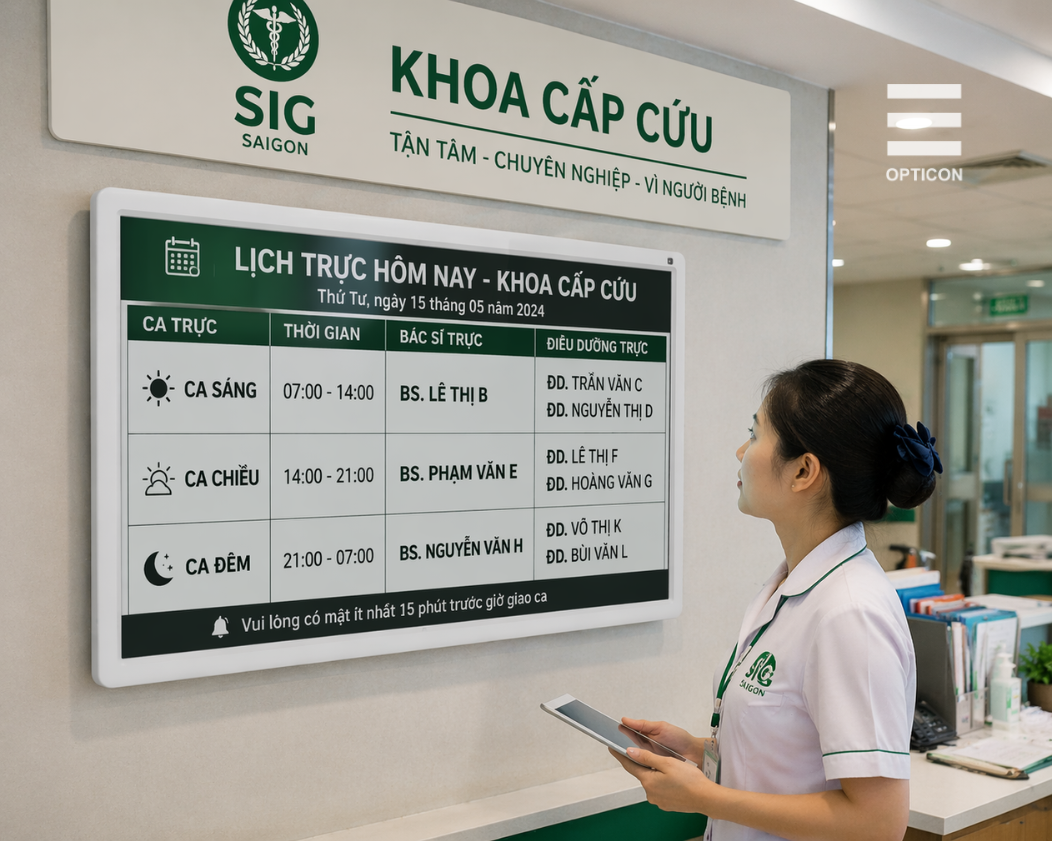 Số hóa lịch trực và quản lý nhân sự y tế