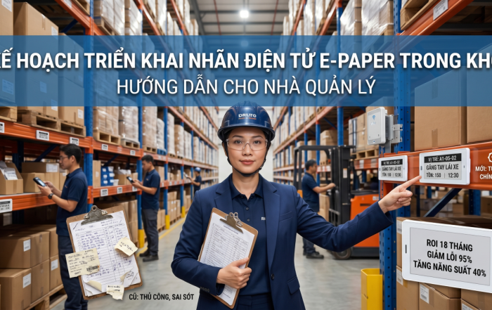 Kế hoạch triển khai dự án nhãn điện tử E-Paper trong kho Hướng dẫn cho nhà quản lý