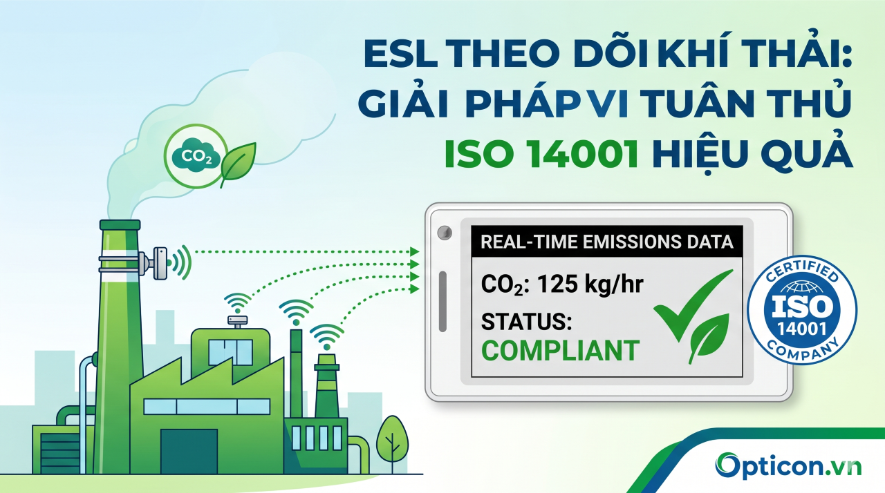 ESL Theo dõi khí tải chuẩn ISO 14001