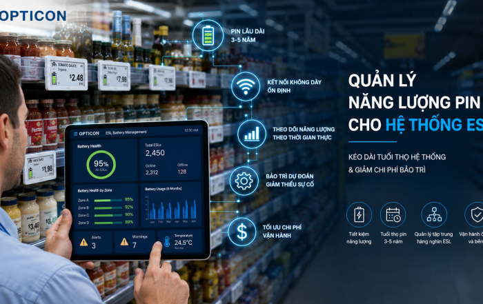 Quản lý năng lượng pin cho nhãn điện tử